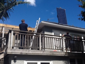 We installed our solar panels to be more sustainable. The panels, plus all-important batteries helped up be resilient. 