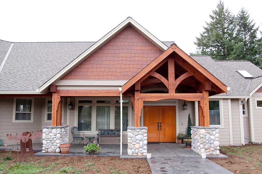 Some timber framing framing can transform the look of an ordinary house